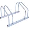 FocusOnHome 2 Bikes Floor Bike Stand, Bike Parking Rack Garage Bike Storage Stand Indoor/Outdoor 22-28" Wheel Stand, Max. Tire Width 2.15",galvanization view 1