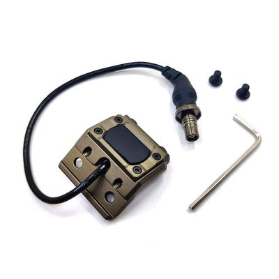 Tactical Modular Wire Remote Pressure Switch for M300 M600 Scout Light,Fit for 20mm Picatinny Rail (SF Plug, Tan)