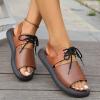 SACFOF Women's Orthopedic Sandals Summer Comfort Dressy Open Toe Slingback Walking Sandals Casual Strappy Slip on Sandals view 2