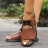SACFOF Women's Orthopedic Sandals Summer Comfort Dressy Open Toe Slingback Walking Sandals Casual Strappy Slip on Sandals view 3