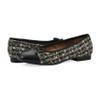 WHITE MOUNTAIN Women's Bocci Dressy Cap Toe Ballet Flat, Black/Black/Fab/Multi, 7.5 W view 2