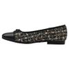 WHITE MOUNTAIN Women's Bocci Dressy Cap Toe Ballet Flat, Black/Black/Fab/Multi, 7.5 W view 4