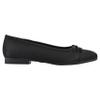 WHITE MOUNTAIN Women's Bocci Dressy Cap Toe Ballet Flat, Black/Shimmer/Fab, 6.5 M view 4