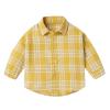 Baby Boy Flannel Shirt Toddler Plaid Shirt Baby Long Sleeve Button Down Jacket Coat Infant Fall (Yellow, 18-24 Months) view 1