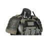 XURUYI Lightweight Samurai Tactical Armor Full Set, 1 Pair x Shoulder Armors + 1 Pair x Short Skirt Armor + 1 x Armor Crotch Protector, 500D Medieval Warrior Knight Protector (RG) view 2