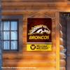 College Flags & Banners Co. Western Michigan Broncos Wordmark Logo House Flag Banner view 3