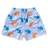 Mens Drawstring Shorts Star Graphic Print Workout Athletic Basketball Casual Summer Running Shorts(White Orange X-Small) view 1