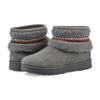 WHITE MOUNTAIN Women's Icons Faux Fur Slip-On Bootie, Grey, 8.5 M view 2