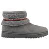 WHITE MOUNTAIN Women's Icons Faux Fur Slip-On Bootie, Grey, 8.5 M view 3