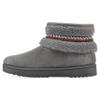 WHITE MOUNTAIN Women's Icons Faux Fur Slip-On Bootie, Grey, 8.5 M view 4
