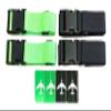 8 Pack Luggage Set, 4 Pack Straps and 4 Pack ID Tags, Adjustable Heavy-Duty 79" Secure Travel Suitcase Belts (Bright Green/Black) view 1