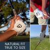 PUR3 Cabretta Leather Golf Gloves Men | Multi-Pack | Real Genuine Ultra Soft Leather Golf Glove | with Ball Marker (3 Pack (Pearl White), Large, Worn on Left Hand (for Right Handed Golfers)) view 4