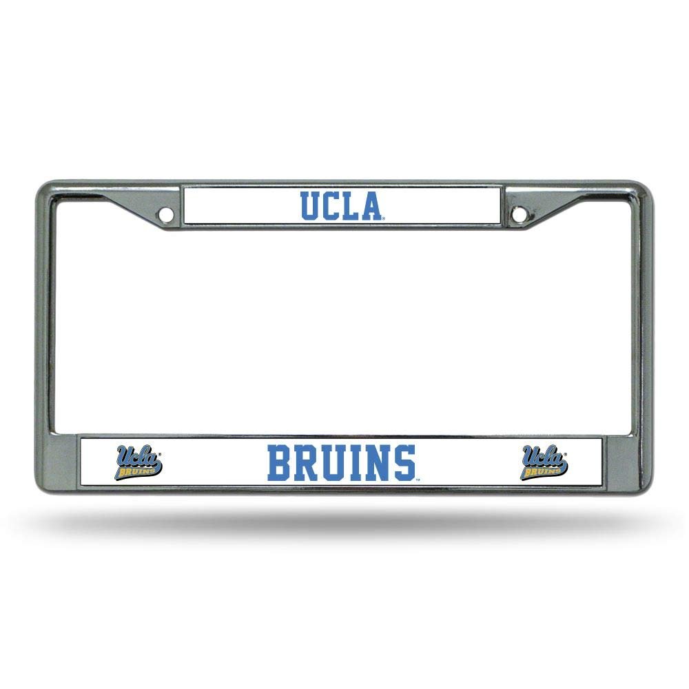 UCLA Bruins - 12" x 6" Standard Size - Chrome Metal License Plate Frame