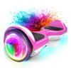 SISIGAD Scooter, Electric Scooters with 6.5" Flash Wheels & LED Headlights Fender Lights, All Terrain for Girls Boys Kids Ages 5+ view 1