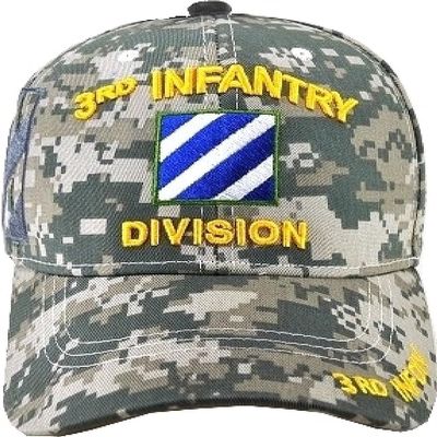 3rd Infantry Division C1262 Side Shadow Mens Cap [Digital Camouflage - Adjustable] - ID#43004