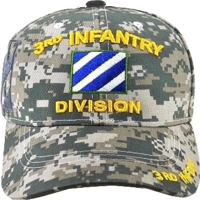 3rd Infantry Division C1262 Side Shadow Mens Cap [Digital Camouflage - Adjustable] - ID#43004