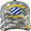 3rd Infantry Division C1262 Side Shadow Mens Cap [Digital Camouflage - Adjustable] - ID#43004 view 1