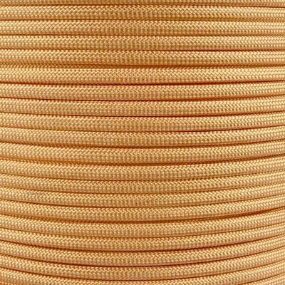 Paracord Planet Solid Color 550lb Paracord 7 Strand Type III Nylon Cord for Indoor and Outdoor Tasks Amber Gold (25 ft)