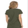 KOI Next Gen Hustle and Heart Women's 3-Pocket Stretch Scrub Top Heather Olive 5X-Large view 2
