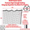10ft x 10ft Sports Netting in/Outdoor Strong Durable Weatherproof Frequent Use Golf Hitting Practice Net Around Finished Seam Strong 150 LB Tested Nylon Mesh Net 1-Inch Mesh Holes view 3