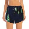Beautiful Bottle of Under The Night Sky Womens 2 In1 Running Athletic Workout Yoga Shorts with Pockets S M L XL XXL XXXL White view 2