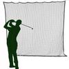 10ft x 15ft Multi-Sports Netting in/Outdoor Weatherproof Frequent Use Golf Hitting Practice Net Strong 150 LB Tested Nylon Mesh Net 1-Inch Mesh Holes for Golf Baseball Hockey Soccer Lacrosse LAX view 1