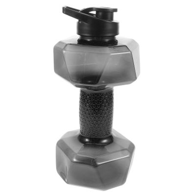 INOOMP Large Sports Water Bottle Dumbbell Shape Pp Material Fitness Water Bottle