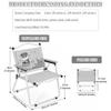 Camping Chair Creative Panda Print Decoration Camp Chair, Outdoor Portable Folding Lawn Chair, No Installation Required, Load-Bearing 80kg/176.4lbs(Off-White C) view 2