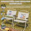 Camping Chair Creative Panda Print Decoration Camp Chair, Outdoor Portable Folding Lawn Chair, No Installation Required, Load-Bearing 80kg/176.4lbs(Off-White C) view 3