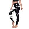 Women's Halloween Leggings 3D Black Pumpkin Stripe Printed Nightmare Before Christmas High Waisted Stretchy Pants view 1
