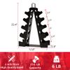 Weight Rack for Dumbbells, 5 Tiers Compact A-Frame Home Gym Organizer, Dumbbell Rack Stand Only, Alloy Steel Dumbbell Rack with Handle for Home Gym and Workout (Dumbbells Not Include) view 2