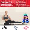 Weight Rack for Dumbbells, 5 Tiers Compact A-Frame Home Gym Organizer, Dumbbell Rack Stand Only, Alloy Steel Dumbbell Rack with Handle for Home Gym and Workout (Dumbbells Not Include) view 4