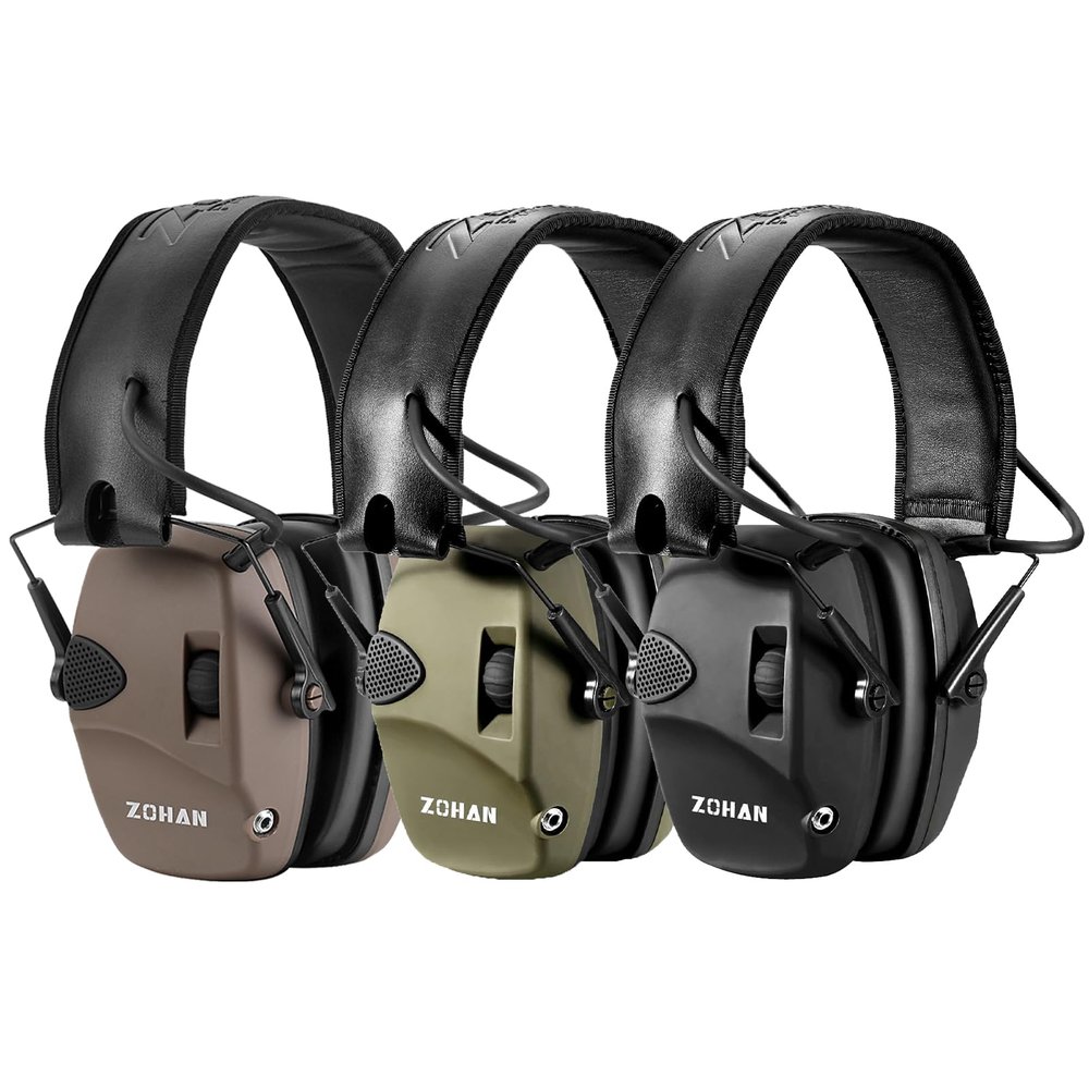 ZOHAN EM054 Electronic Shooting Ear Protection 3pack