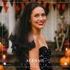 Acenail Black Wedding Veil Long Funeral Veils 2 Tier Lace Brides Veil with Comb Fingertip Mourning Halloween Veil for Women (Lace A) view 4