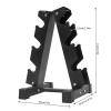 Metal Dumbbell Rack Stand, A-Frame Compact Multilevel Weight Dumbbell Storage Organizer, 176/660 Load-bearing, Dumbbell Organizer for Gym/Home/School Storage Rack (176 Load-bearing) view 4