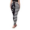 Women's Halloween Leggings 3D Black Pumpkin Stripe Printed Nightmare Before Christmas High Waisted Stretchy Pants view 4