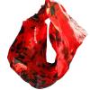 HCSNTVPU Belly Dance Silk Scarf Real silk belly dance veil, dance veils,veil red yellow mix color(Color 01,90x200cm) view 3
