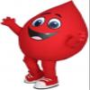 Eamior Buddy the Blood Drop Mascot Costume Adult Size for Men & Women with Built-in Fan Inside the Head view 1