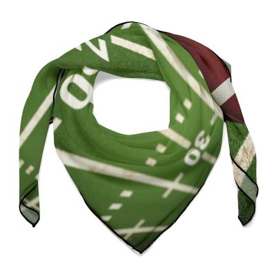 CWECVWE Women's Summer Head Silk Scarves Travel Neck Scarf Fashion Headscarf Compatible with American Football Field And Ball