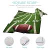 CWECVWE Women's Summer Head Silk Scarves Travel Neck Scarf Fashion Headscarf Compatible with American Football Field And Ball view 4