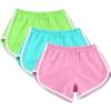 3 Pack Women's Shorts Quick Dry Active Workout Running Shorts Comfy Casual Elastic Waist Lounge Shorts Sweat Short view 2
