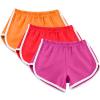 3 Pack Women's Shorts Quick Dry Active Workout Running Shorts Comfy Casual Elastic Waist Lounge Shorts Sweat Short view 2