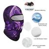 Balaclava Face Mask for Men Women Purple Love Full Mask for Outdoor Sport Cycling Fishing Cap view 3