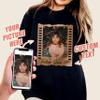 H-DEWALL Custom T Shirt with Photo and Year Birthday Personalize Shirts with Picture Tshirt Custom Face Shirt Vintage Tees for Men Women Custom Gift for Birthday Christmas view 2