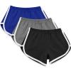 3 Pack Women's Shorts Quick Dry Active Workout Running Shorts Comfy Casual Elastic Waist Lounge Shorts Sweat Short view 2