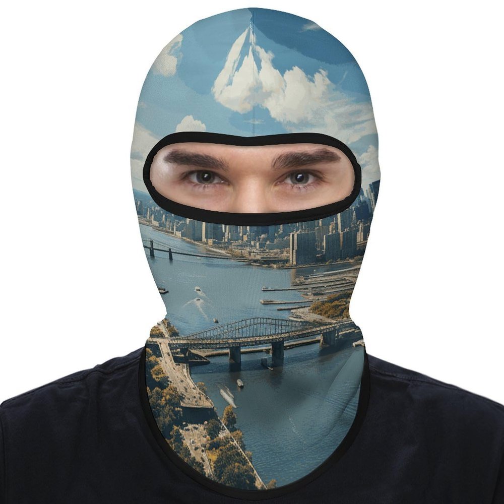 Balaclava Face Mask for Men Women Penthouse View Over Full Mask for Outdoor Sport Cycling Fishing Cap