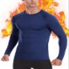 EoBeKee Thermal Base Layer for Men, Long Sleeve Compression Undershirts Athletic Sport Shirts Cold Weather Workout Tops Blue view 1