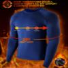 EoBeKee Thermal Base Layer for Men, Long Sleeve Compression Undershirts Athletic Sport Shirts Cold Weather Workout Tops Blue view 4