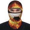 Balaclava Face Mask for Men Women Burning Football Full Mask for Outdoor Sport Cycling Fishing Cap