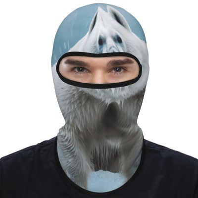 Balaclava Face Mask for Men Women Cool Animal White Polar Bear Full Mask for Outdoor Sport Cycling Fishing Cap